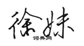 駱恆光徐妹行書個性簽名怎么寫