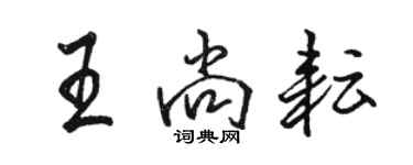 駱恆光王尚耘行書個性簽名怎么寫