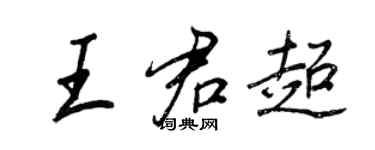 王正良王君超行書個性簽名怎么寫