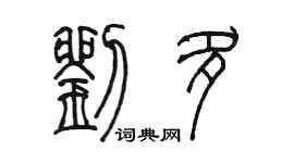 陳墨劉多篆書個性簽名怎么寫