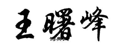 胡問遂王曙峰行書個性簽名怎么寫