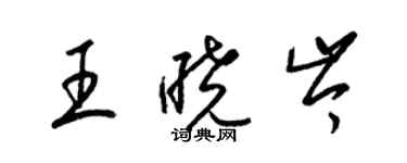 梁錦英王曉岑草書個性簽名怎么寫