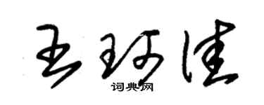 朱錫榮王珂佳草書個性簽名怎么寫
