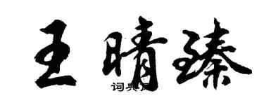 胡問遂王晴臻行書個性簽名怎么寫