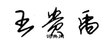 朱錫榮王貴禹草書個性簽名怎么寫