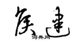 曾慶福侯建草書個性簽名怎么寫