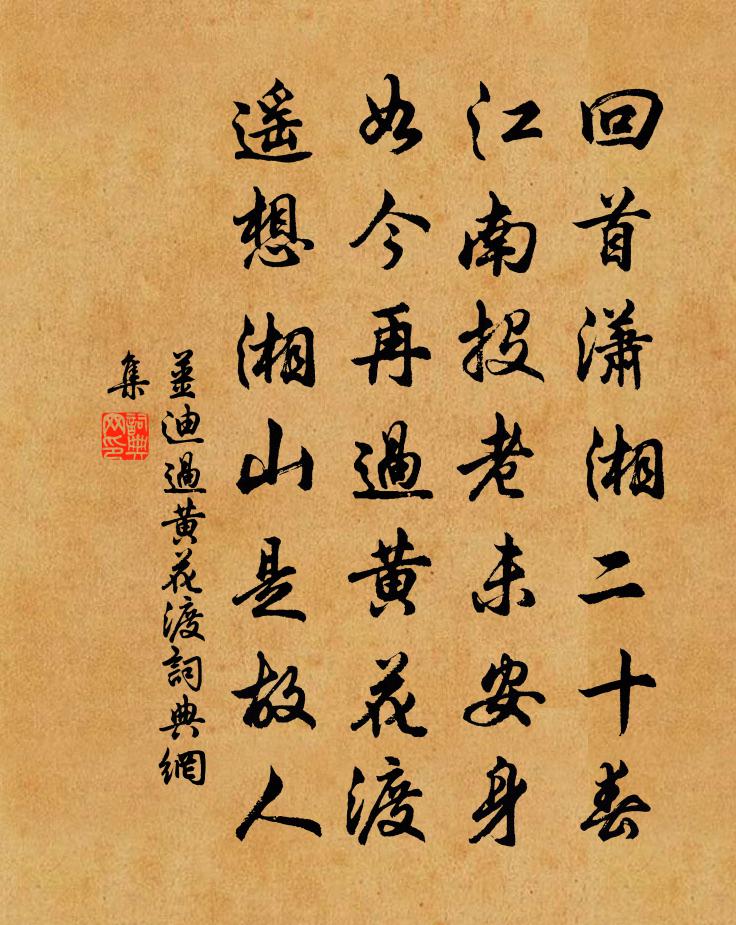 姜迪過黃花渡書法作品欣賞