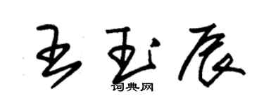 朱錫榮王玉辰草書個性簽名怎么寫