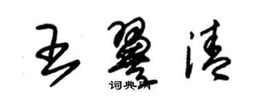 朱錫榮王翼清草書個性簽名怎么寫