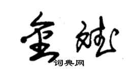 朱錫榮金斌草書個性簽名怎么寫