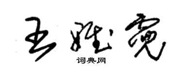 朱錫榮王雅霓草書個性簽名怎么寫