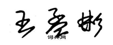 朱錫榮王孟彬草書個性簽名怎么寫