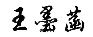 胡問遂王墨菡行書個性簽名怎么寫