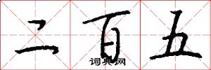 二百五怎么寫好看