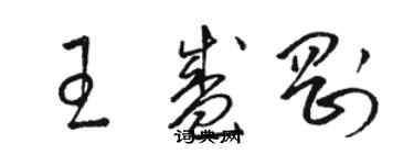 駱恆光王盛剛草書個性簽名怎么寫