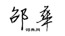 王正良邵華行書個性簽名怎么寫