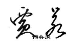 駱恆光賈若草書個性簽名怎么寫