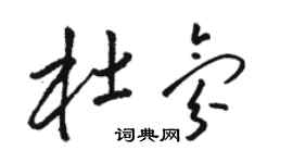 駱恆光杜氛草書個性簽名怎么寫