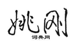 駱恆光姚剛行書個性簽名怎么寫
