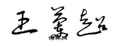 曾慶福王蘭超草書個性簽名怎么寫