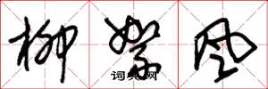 朱錫榮柳絮風草書怎么寫