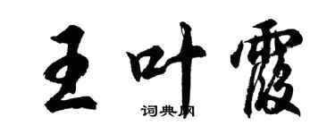 胡問遂王葉霞行書個性簽名怎么寫