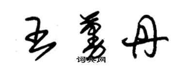 朱錫榮王蔓丹草書個性簽名怎么寫