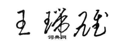 駱恆光王瑞雄草書個性簽名怎么寫