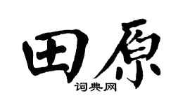 翁闓運田原楷書個性簽名怎么寫
