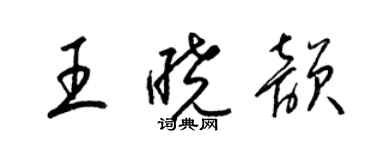 梁錦英王曉韻草書個性簽名怎么寫