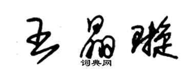 朱錫榮王晶璇草書個性簽名怎么寫