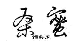 曾慶福桑蜜草書個性簽名怎么寫