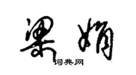 朱錫榮梁娟草書個性簽名怎么寫