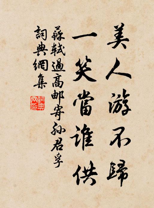 滿天星月明如晝，此境此時誰欲分 詩詞名句