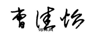 朱錫榮曹佳怡草書個性簽名怎么寫