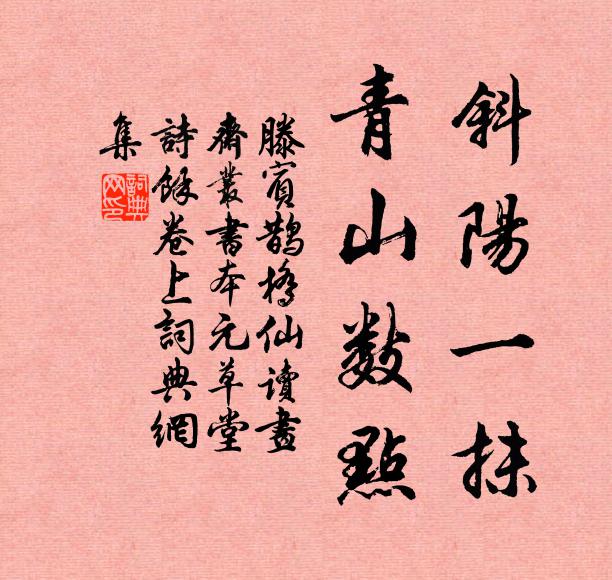 遠視但靃靃,浮空亂花黑 詩詞名句