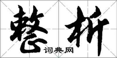 胡問遂整析行書怎么寫