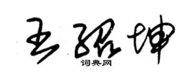 朱錫榮王紹坤草書個性簽名怎么寫