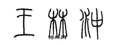 陳墨王林沖篆書個性簽名怎么寫