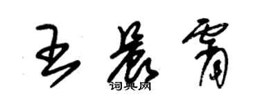 朱錫榮王晨霄草書個性簽名怎么寫