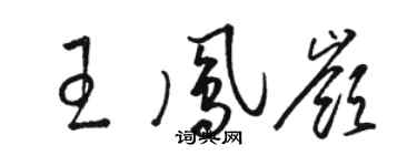 駱恆光王鳳嶺草書個性簽名怎么寫