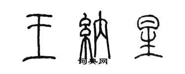 陳墨王納星篆書個性簽名怎么寫