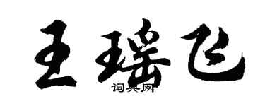 胡問遂王瑤飛行書個性簽名怎么寫