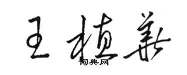 駱恆光王植華草書個性簽名怎么寫