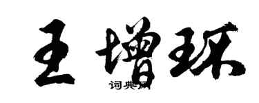 胡問遂王增環行書個性簽名怎么寫