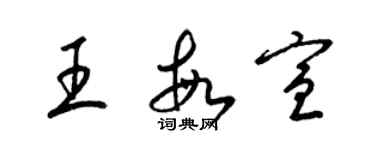 梁錦英王敏宣草書個性簽名怎么寫