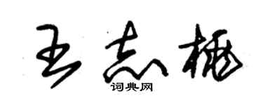 朱錫榮王志桃草書個性簽名怎么寫