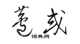 駱恆光蘆或草書個性簽名怎么寫