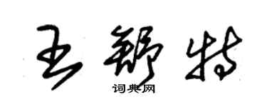 朱錫榮王舒特草書個性簽名怎么寫