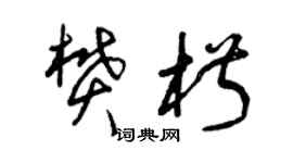 曾慶福樊椒草書個性簽名怎么寫
